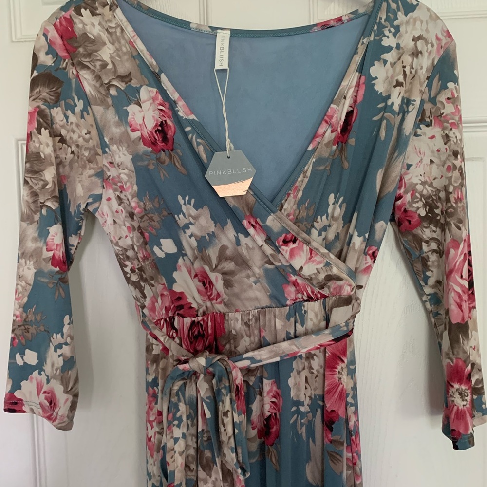 Pink Blush maternity dress